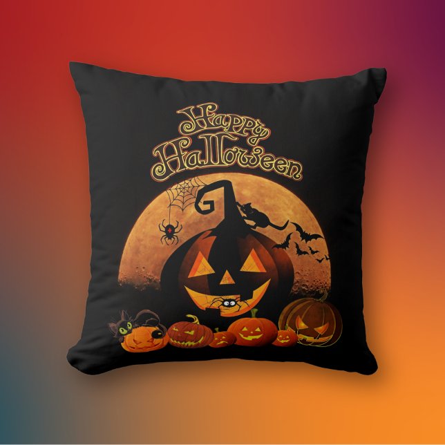 Spooky Pumpkins Halloween Cushion (Creator Uploaded)