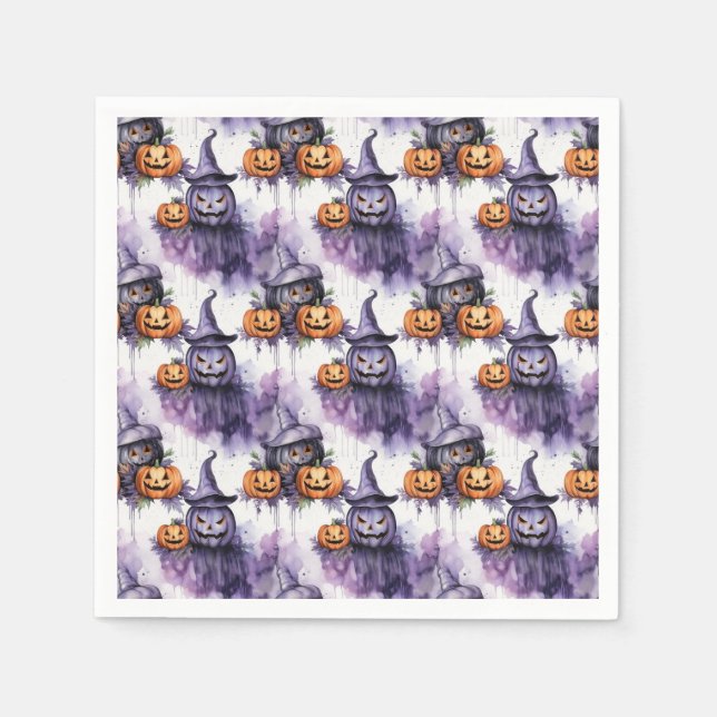 Spooky pumpkins napkin (Front)
