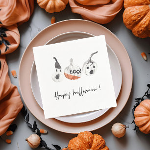 Spooky Pumpkins Party   Happy Halloween Napkin