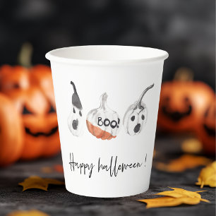 Spooky Pumpkins Party   Happy Halloween Paper Cups