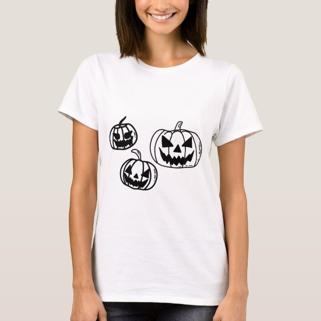 Spooky Pumpkins  T-Shirt (Front)