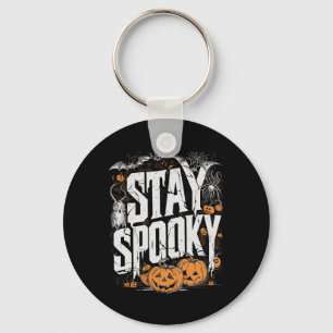 Spooky Quote Halloween Drink Coffee Funny Apparel Key Ring