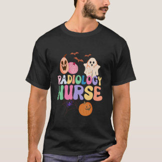 Spooky Radiology Nurse Life Ghost Halloween Costum T-Shirt
