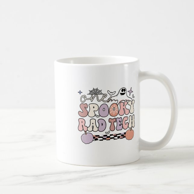 Spooky Radiology Tech Halloween Rad Technologist R Coffee Mug (Right)