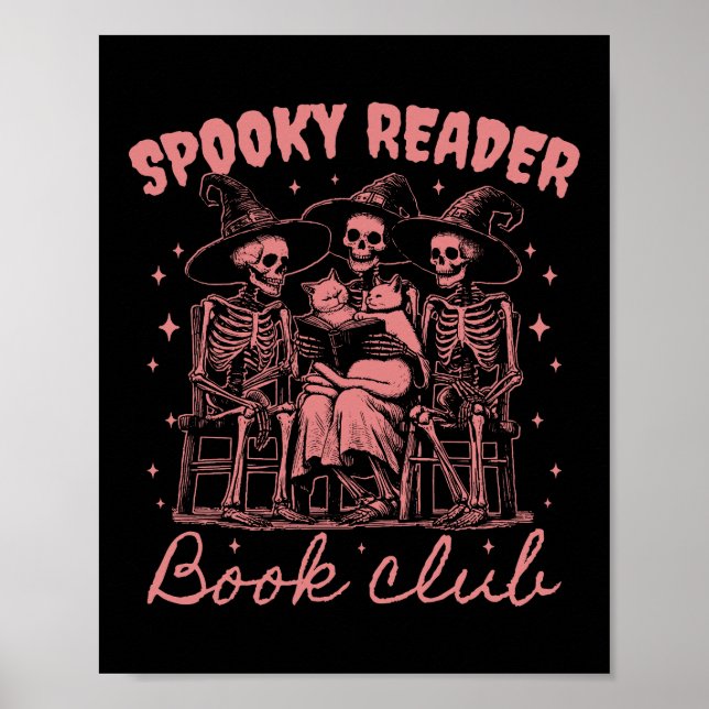 Spooky Reader Book Club D Red Poster (Front)
