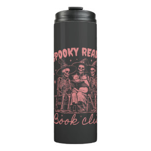 Spooky Reader Book Club D Red Thermal Tumbler