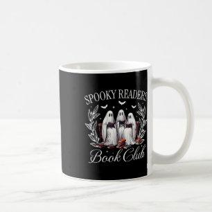 Spooky Readers Book Club Funny Ghost Teacher Happy Coffee Mug