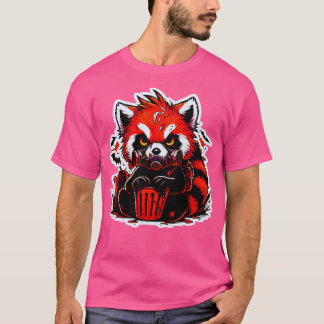 Spooky red panda Bear cute halloween T-Shirt