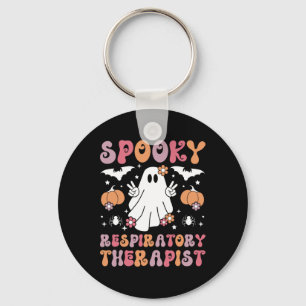Spooky Respiratory Therapist Halloween Respiratory Key Ring