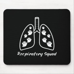 Spooky Respiratory Therapy RT Funny Halloween Mouse Pad