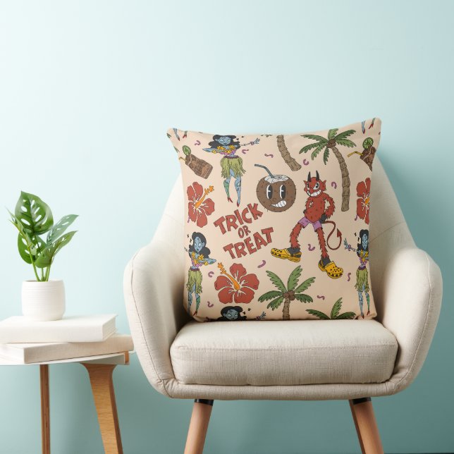 Spooky Reto Luau Cushion (Chair)