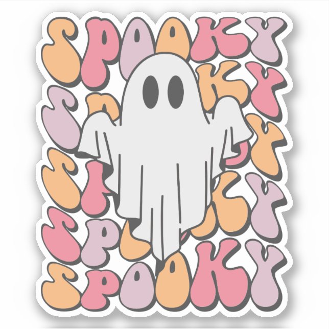 Spooky Retro Ghost (Front)