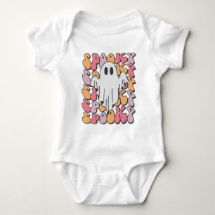 Spooky Retro Ghost Baby Bodysuit