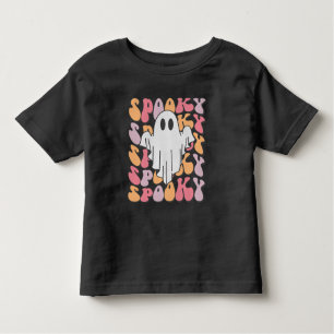 Spooky Retro Ghost Toddler T-Shirt