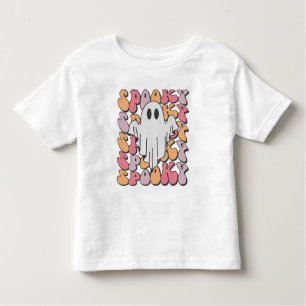 Spooky Retro Ghost Toddler T-Shirt