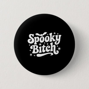 Spooky Retro Halloween Witch Quote Saying Ts Gift 6 Cm Round Badge