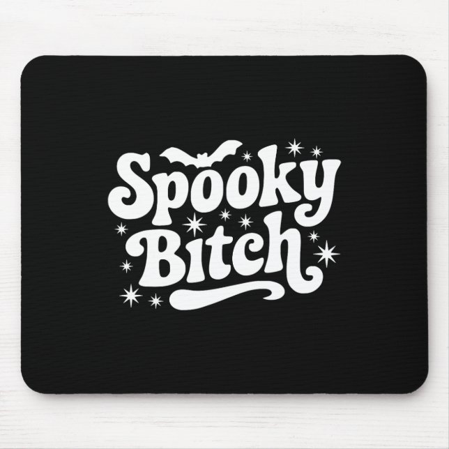 Spooky Retro Halloween Witch Quote Saying Ts Gift  Mouse Pad (Front)