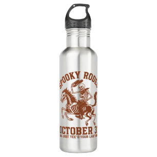 Spooky Rodeo Halloween October 31 710 Ml Water Bottle