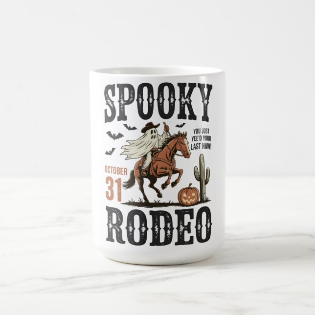 Spooky Rodeo Western Halloween Coffee Mug (Center)
