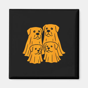 Spooky Rottweiler Halloween Ghost Family Funny Dog Magnet