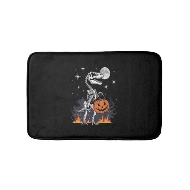 Spooky Saurus Halloween Dinosaur Bath Mat (Front)