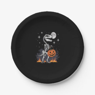 Spooky Saurus Halloween Dinosaur Paper Plate