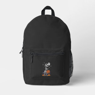Spooky Saurus Halloween Dinosaur Printed Backpack