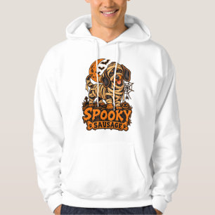 Spooky Sausage Dachshund Mummy Halloween Funny Dox Hoodie