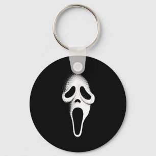 Spooky Scary Ghost Face Horror Party Mask Hallowee Key Ring