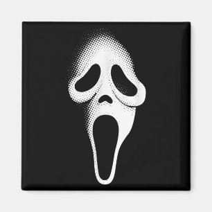 Spooky Scary Ghost Face Horror Party Mask Hallowee Magnet