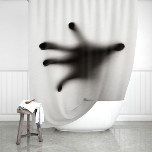 Spooky Scary Halloween Creepy Goth Shower Curtain