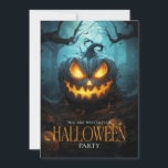 Spooky Scary Pumpkin Adult Halloween Party Invitation<br><div class="desc">Invite guests to a wickedly fun Halloween with our sinister pumpkin-themed invitation! Featuring a chilling design of an evil pumpkin against a haunting backdrop, this invitation sets the perfect tone for your spooky celebration. Customise the details to personalise your event and ensure an unforgettable gathering. Ideal for Halloween parties, haunted...</div>