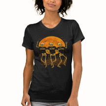 Spooky Scary Skeletons Halloween T-Shirt – Dancing