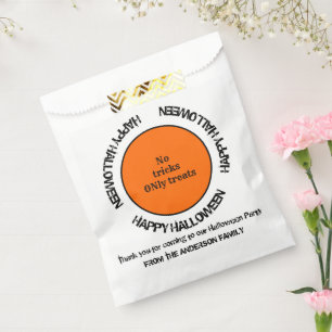 Spooky Scary Typography Modern Happy Halloween Favour Bag
