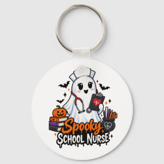 . Spooky School Nurse Key Ring