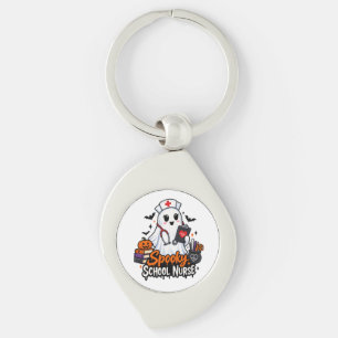 . Spooky School Nurse Key Ring