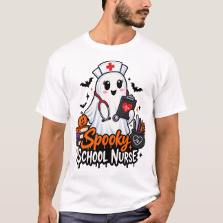 . Spooky School Nurse T-Shirt