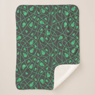Spooky Seamless Pattern A (Style: 1) Sherpa Blanket