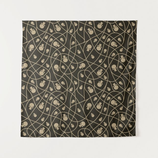 Spooky Seamless Pattern A (Style: 2) Tapestry (Front)
