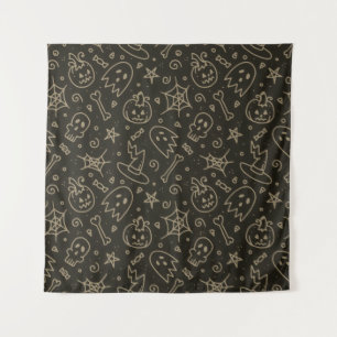 Spooky Seamless Pattern B (Style: 2) Tapestry