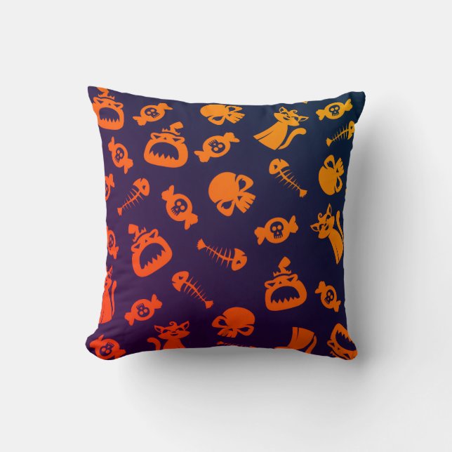 Spooky Seamless Pattern C (Style: 1) Cushion (Front)