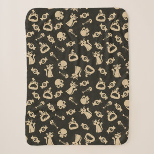 Spooky Seamless Pattern C (Style: 3) Sherpa Blanket
