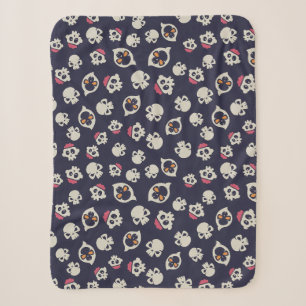 Spooky Seamless Pattern D (Style: 1) Sherpa Blanket