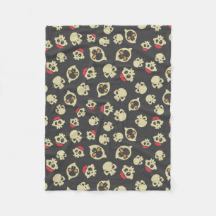 Spooky Seamless Pattern D (Style: 2) Fleece Blanket