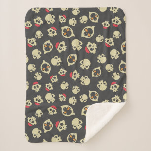 Spooky Seamless Pattern D (Style: 2) Sherpa Blanket