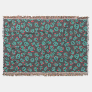 Spooky Seamless Pattern E (Style: 2) Throw Blanket
