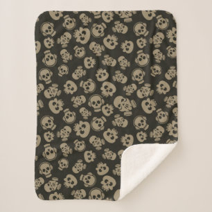 Spooky Seamless Pattern E (Style: 3) Sherpa Blanket