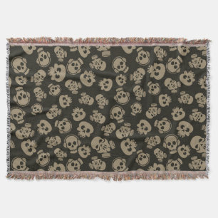 Spooky Seamless Pattern E (Style: 3) Throw Blanket