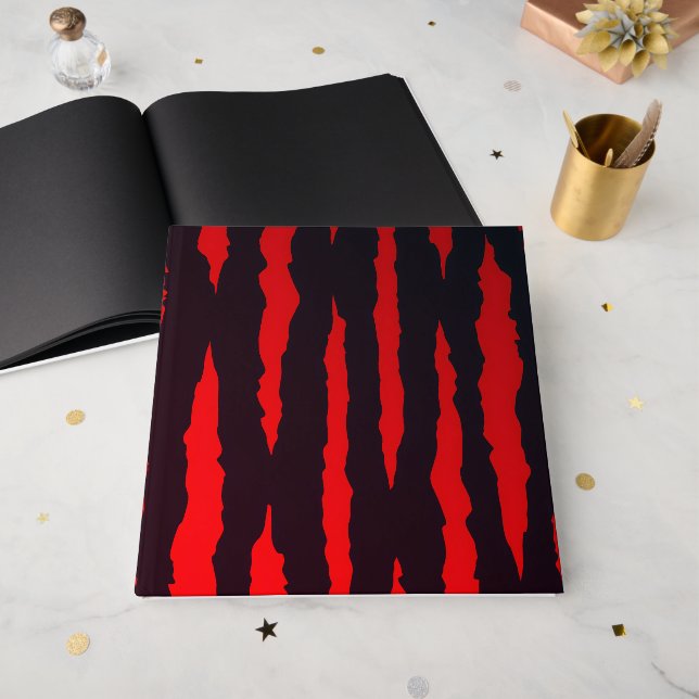 Spooky Seamless Pattern G (Style: 1) Guest Book (Front Open)