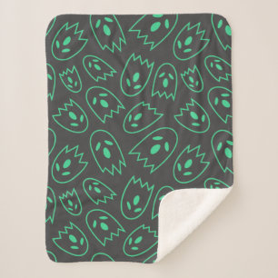 Spooky Seamless Pattern H (Style: 2) Sherpa Blanket